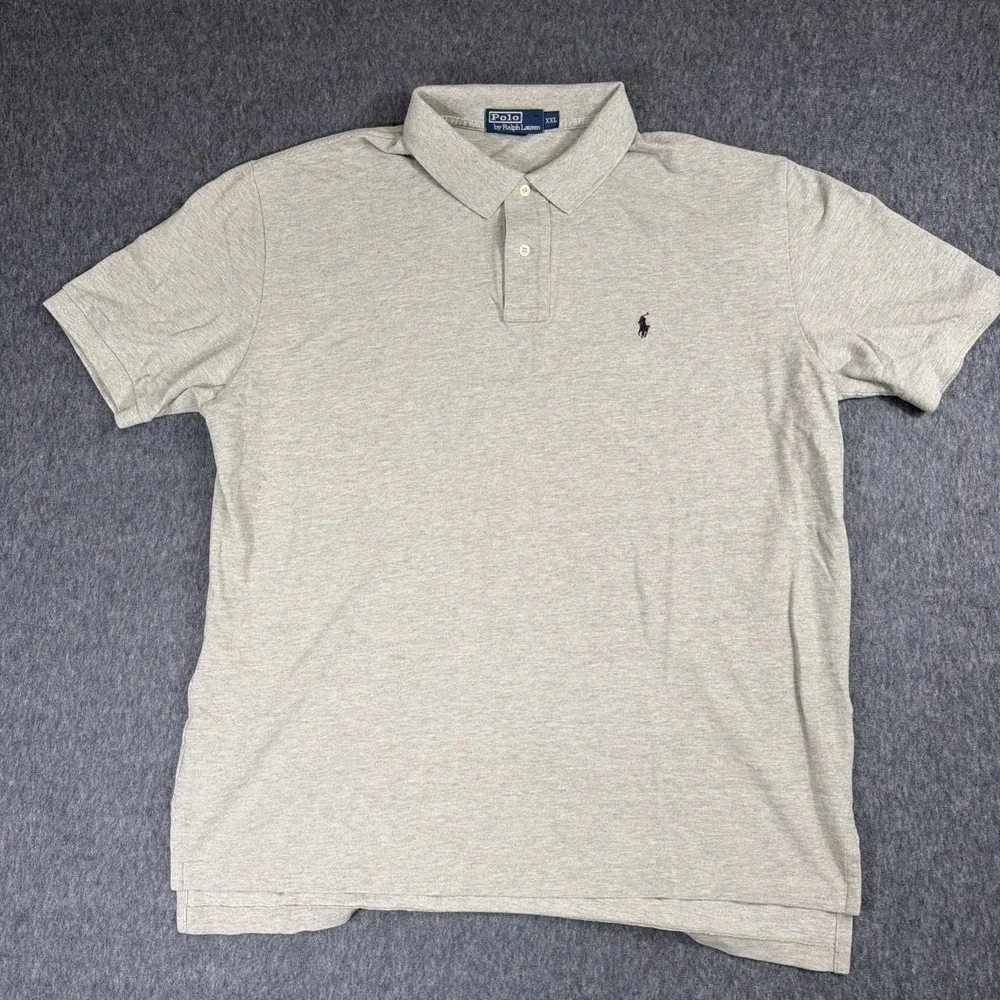 Polo Ralph Lauren Polo Shirt Men's XXL Classic Cotton Grey
